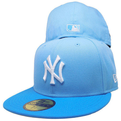 New York Yankees 2000 WS Custom 59FIFTY Fitted – Sky Blue, Snap Shot, White