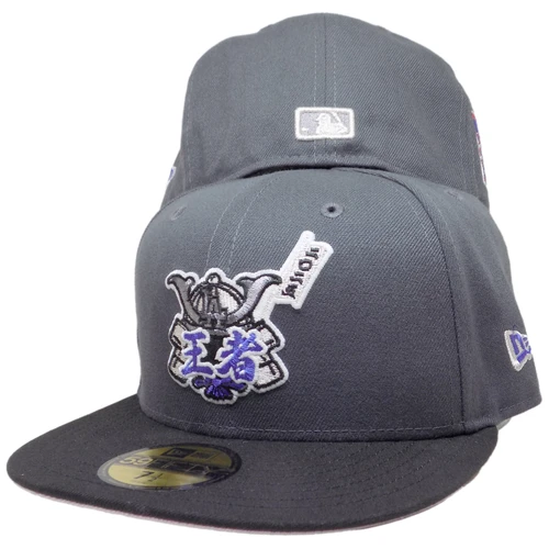 LA Dodgers Shredder Samurai Custom 59FIFTY Fitted – Graphite, Black, Purple