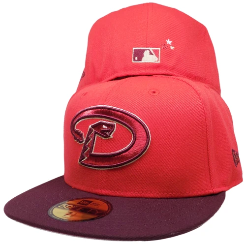 Diamondbacks Shiny Gary Custom New Era 59FIFTY Fitted – Red, Maroon, Beige