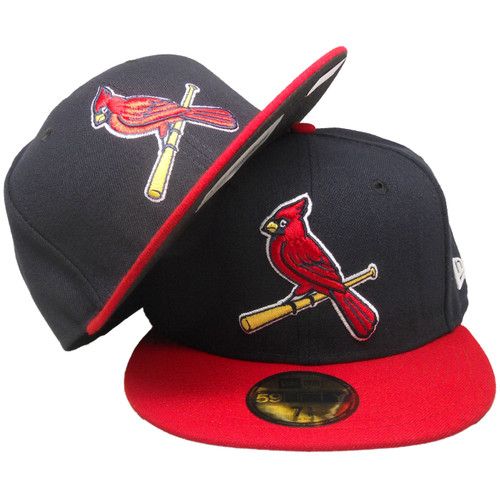 St Louis Cardinals New Era Alternate Fitted Hat Navy Blue Red White Ecapsunlimited Com