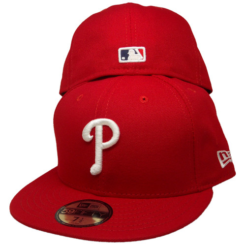 Philadelphia Phillies New Era Home Onfield Fitted Hat - Red, White, Light Royal