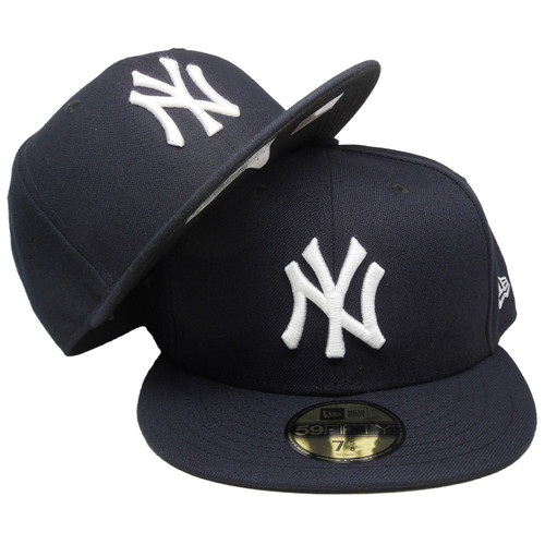 New York Yankees New Era Onfield Official Fitted Hat - Navy, White