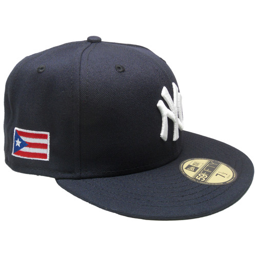 yankee hat with puerto rican flag