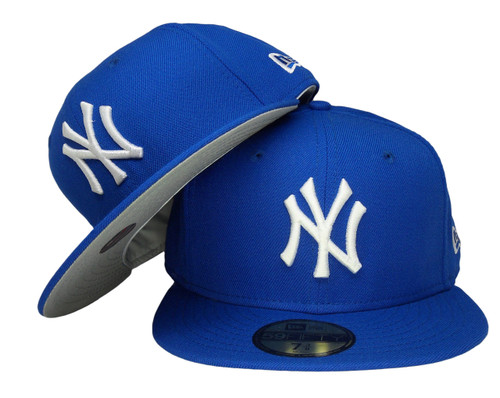 blue yankees hat