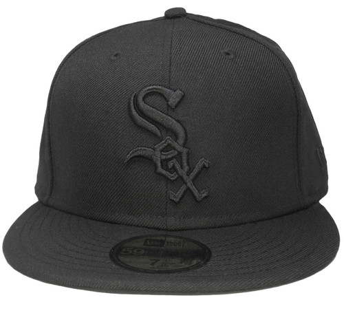 Chicago White Sox New Era All Black 59Fifty Fitted Hat - Black