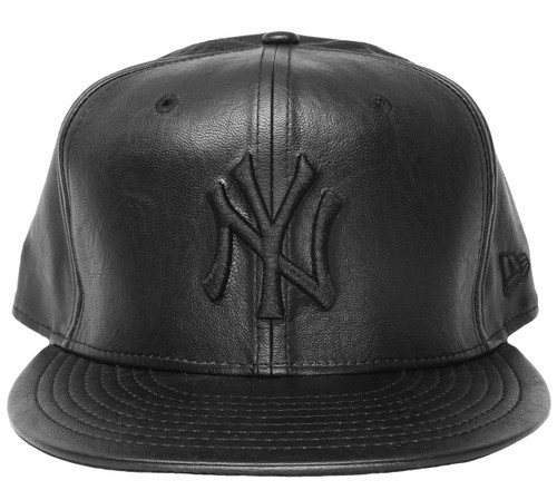 leather yankees hat