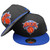 New York Knicks 2Tone Basic Fitted Hat - Black, Royal, Orange, White
