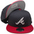 Atlanta Braves 2-Tone New Era 9Fifty Basic Snapback - Navy, Gray, Red