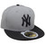 NY Yankees Kids 2-Tone New Era 59Fifty Fitted Hat - Storm Gray, Black