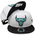 Chicago Bulls 2-Tone New Era 9Fifty Snapback - White, Black, Blue Tint