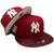 NY Yankees 96 WS Custom New Era 59Fifty Fitted - Burgundy, Maroon, Pink