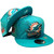 Miami Dolphins Sideline Ink Blot New Era Snapback - Turquoise, White, Orange