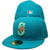 Seattle Mariners Custom New Era 59Fifty Fitted - Aqua, Mint Green, Gold
