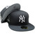 NY Yankees 27x Champs Custom New Era Fitted - Graphite, White, Silver