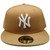 New York Yankees Custom New Era 59Fifty Fitted - Toasted Peanut, White