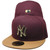 New York Yankees 99 WS Custom New Era Fitted - Maroon, Lt. Brown, Gold