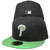 Philadelphia Phillies 08 WS Custom New Era Fitted - Black, Lime Green, White