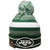 New York Jets Removable Pom New Era Knitted Hat - Green, White