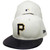 Pittsburg Pirates New Era Leather Visor 59Fifty Fitted - Cream, Black, Yellow