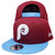 Philadelphia Phillies New Era 24 Evergreen Snapback - Cardinal, Sky Blue, White
