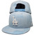 LA Dodgers New Era Denim Patchwork 9Fifty Snapback - Light Blue, Cream, Gray