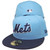 New York Mets 50th Ann. Custom NE 59Fifty Fitted - Sky Blue, Navy, White