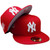 New York Yankees 09 WS Custom New Era 59Fifty Fitted - Red, White, Silver