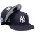 NY Yankees 27 Champs Custom New Era Snapback - Navy Corduroy, White, Silver