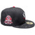 Oakland Athletics 40th Anniversary Custom New Era Fitted - Black, Red, Silver