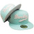 Brooklyn Dodgers 50th Ann. Custom New Era 59Fifty Fitted - Light Teal, White, Silver