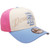 Dominican Republic New Era Wordmark 9Forty A-Frame Snapback - Cream, Sky, Pink