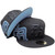 Puerto Rico New Era Side Logo 59Fifty Fitted Hat - Black, Sky Blue