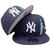 New York Yankees Statue Custom New Era 59Fifty Fitted Hat - Navy, White, Teal