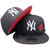 New York Yankees Rose Custom New Era 59Fifty Fitted - Black, White, Red