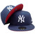 New York Yankees Custom New Era 59Fifty Fitted - Lt. Navy, White, Red