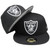 Oakland Raiders New Era 59Fifty Onfield Fitted Hat - Black, Silver
