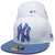 New York Yankees 00 Champs Custom NE 59Fifty Fitted - White, Gray, Blue