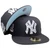 New York Yankees 2000 Champs Custom 59FIFTY Fitted - Black, Sky Blue, White