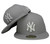 New York Yankees New Era 59Fifty Basic Fitted Hat - Gray, White