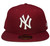 New York Yankees New Era 59Fifty Basic Fitted Hat - Cardinal, White