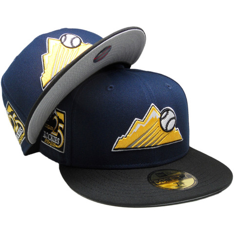 Colorado Rockies 25 Ann. Custom New Era 59Fifty Fitted - Navy