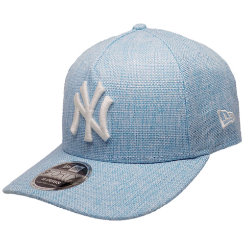 New York Yankees New Era M-Crown 9FORTY Snapback - Sky Blue, White