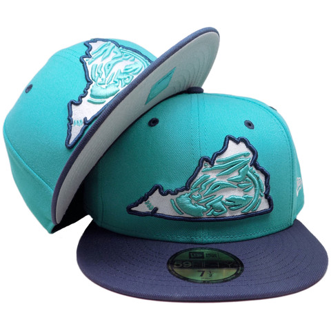 Lynchburg Hillcats New Era 2025 MiLB 59Fifty Fitted - Turquoise