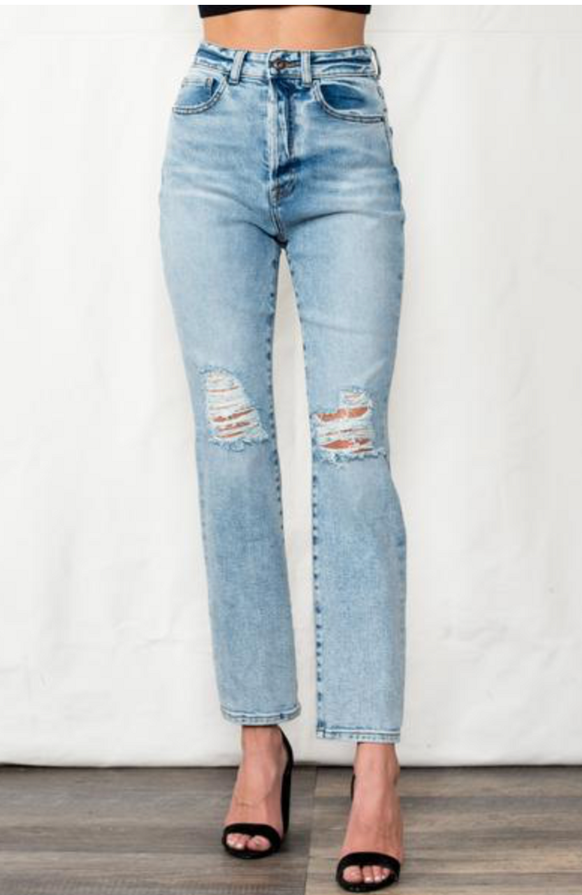 sneak peek high rise jeans