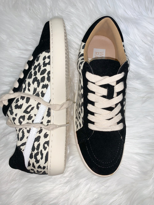 black leopard sneakers