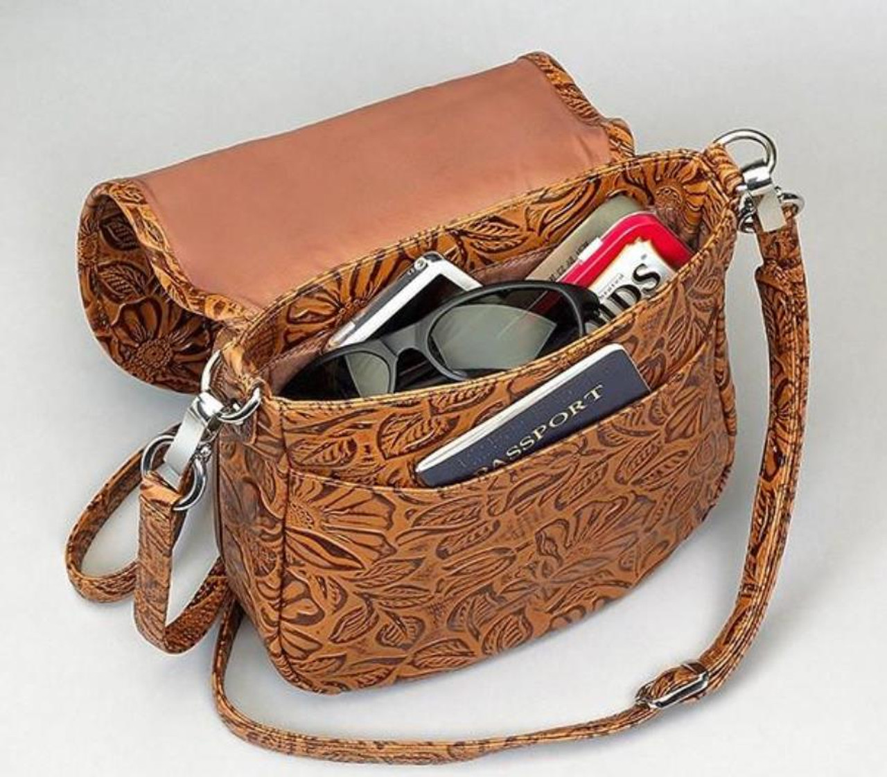 Simple Bling Tooled Gun Holster Purse