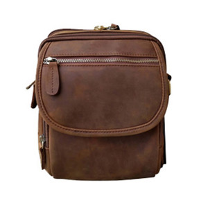 Waxed and Oiled Concealed Carry Leather Pack