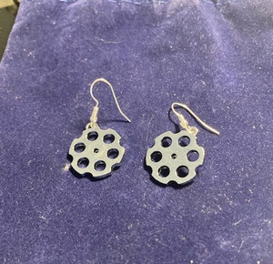  The Urban Moxy Cylinder  Silver Earrings