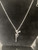 Silver necklace with Pistol Charm