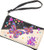    Butterfly Embroidery Trifold Clutch Crossbody Wallet